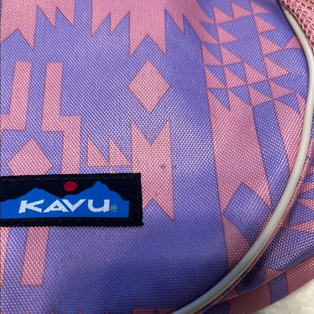 Kavu Pink and Taupe Sling Backpack